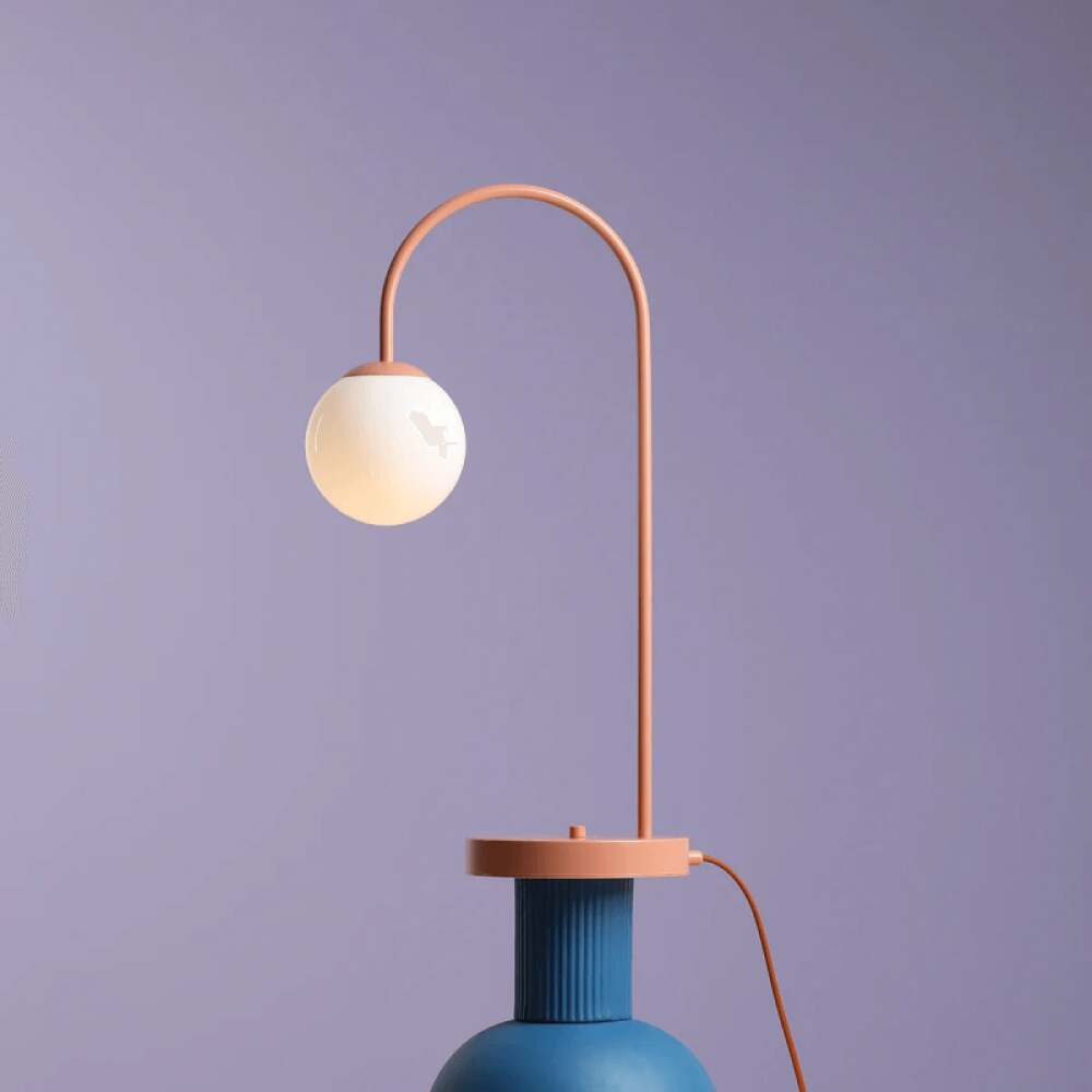 STALINIS ŠVIESTUVAS UNA KORALINĖS SPALVOS, 1116B11, Lima Design, Aldex,