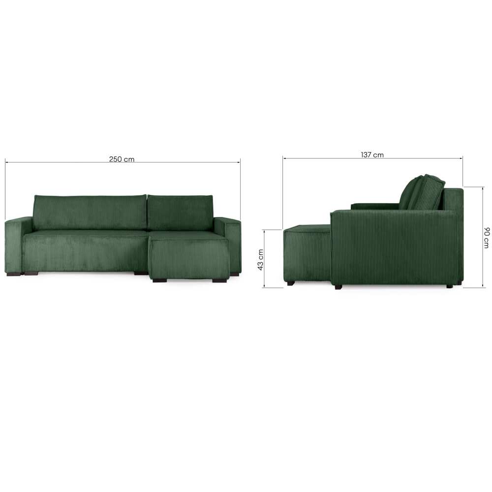 Minkštas kampas su miegojimo funkcija Smart, Lima Design, Sofos - lovos,