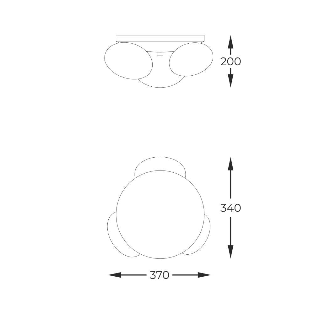 Lubinis šviestuvas OMI 1190, Lima Design, Lubiniai šviestuvai,