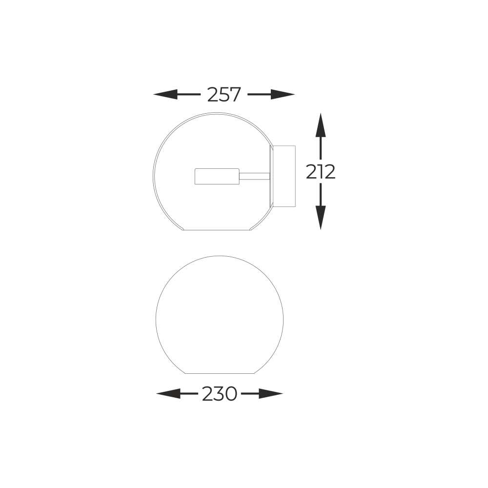 Sieninis šviestuvas ENCELADUS W0428-01D-L4AC, Lima Design, Sieniniai šviestuvai,
