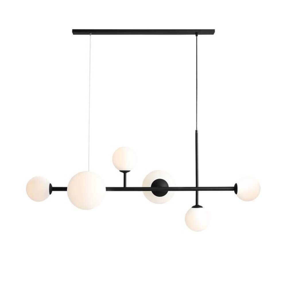 Pakabinamas šviestuvas DIONE 6 BLACK, Lima Design, Šviestuvai, Aldex,