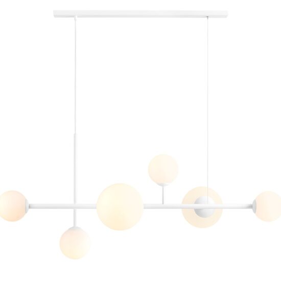 Pakabinamas šviestuvas DIONE 6 WHITE, Lima Design, Šviestuvai, Aldex,