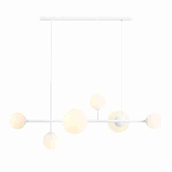 Pakabinamas šviestuvas DIONE 6 WHITE, Lima Design, Šviestuvai, Aldex,