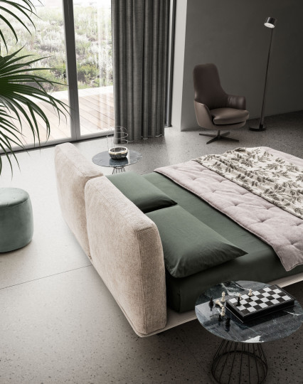 MIEGAMOJO LOVA Fenice 2 MIEGAMOJO LOVA Fenice, Lima Design, Minkštieji baldai, Individualiai gaminamas baldas, MIEGAMOJO LOVA Fenice