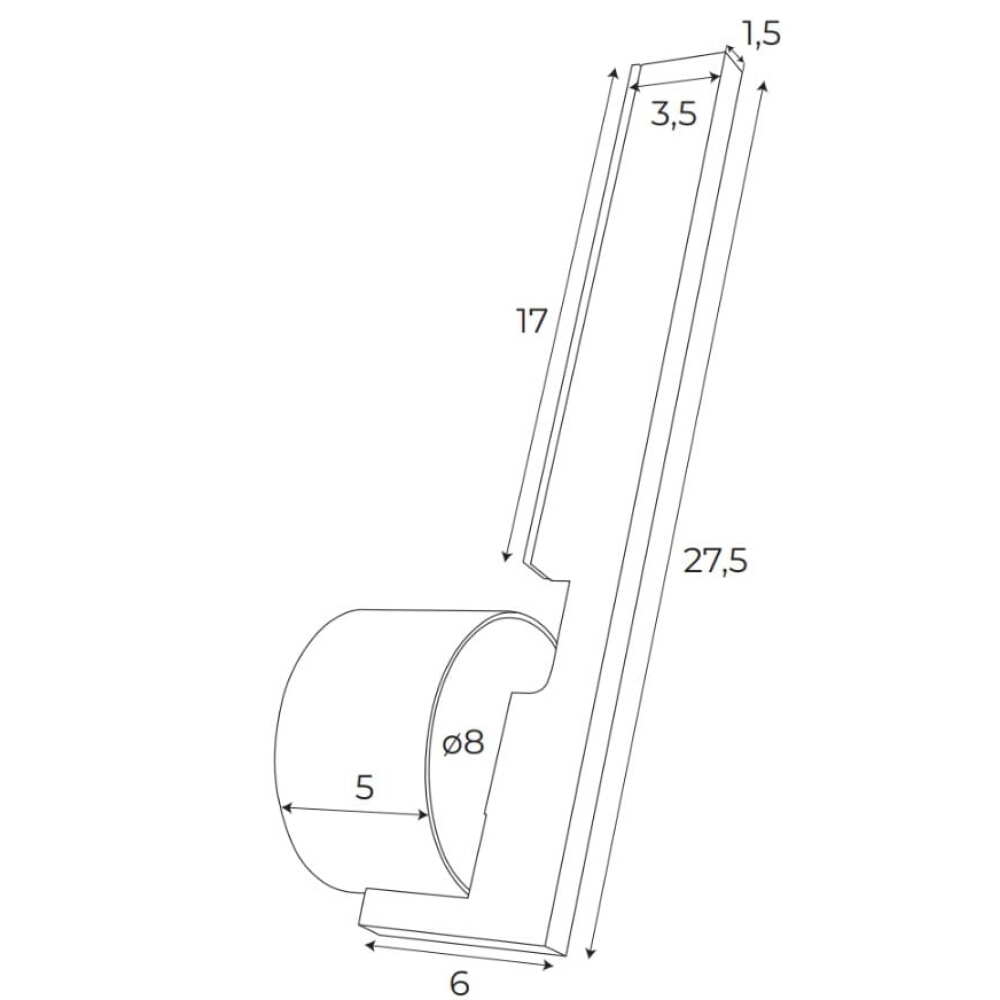 W0345 SIENINIS ŠVIESTUVAS MERANO I GOLD, Lima Design, Šviestuvai, Greitas pristatymas,