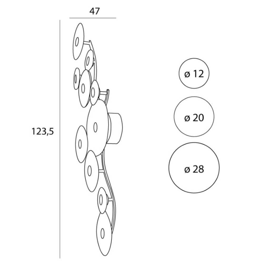 W0354 SIENINIS ŠVIESTUVAS ALLURE 10L, Lima Design, Šviestuvai, Greitas pristatymas,