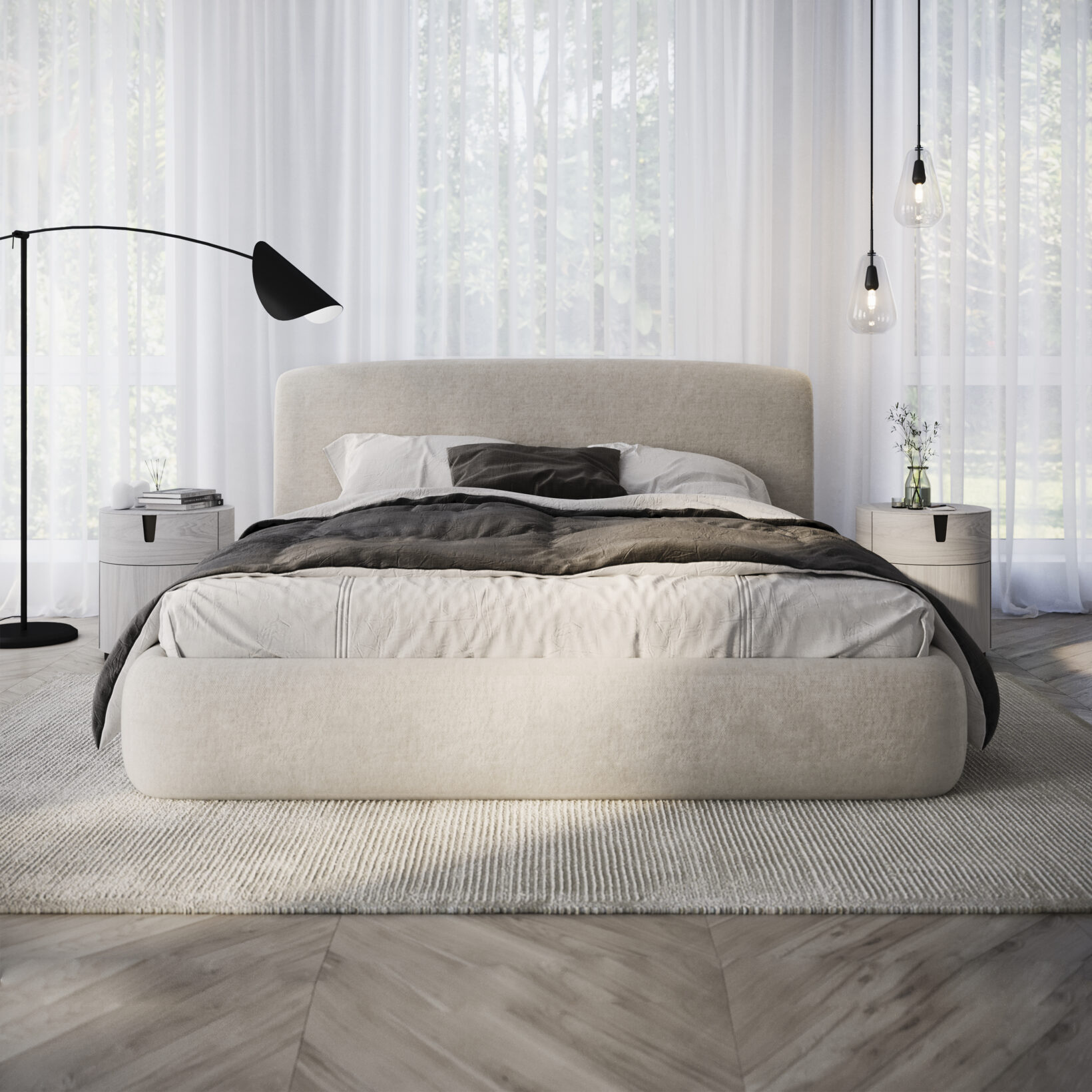 Miegamojo lova DIUN 5 Miegamojo lova DIUN, Lima Design, Minkštieji baldai, comforteo, Miegamojo lova