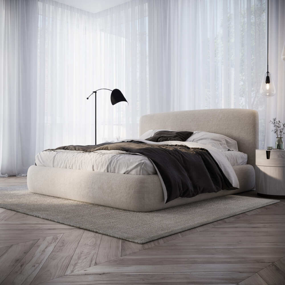 Miegamojo lova DIUN, Lima Design, Minkštieji baldai, comforteo, Miegamojo lova