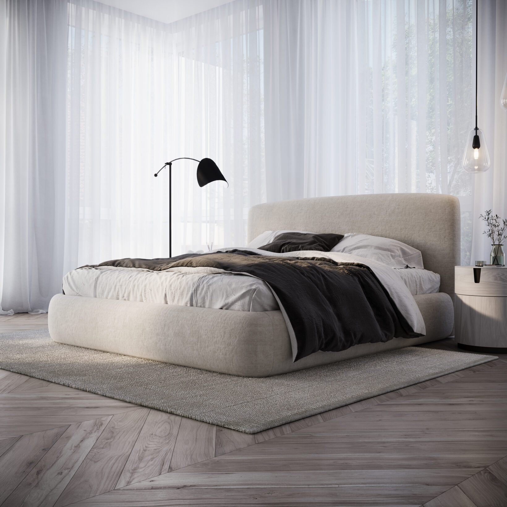 Miegamojo lova DIUN 4 Miegamojo lova DIUN, Lima Design, Minkštieji baldai, comforteo, Miegamojo lova