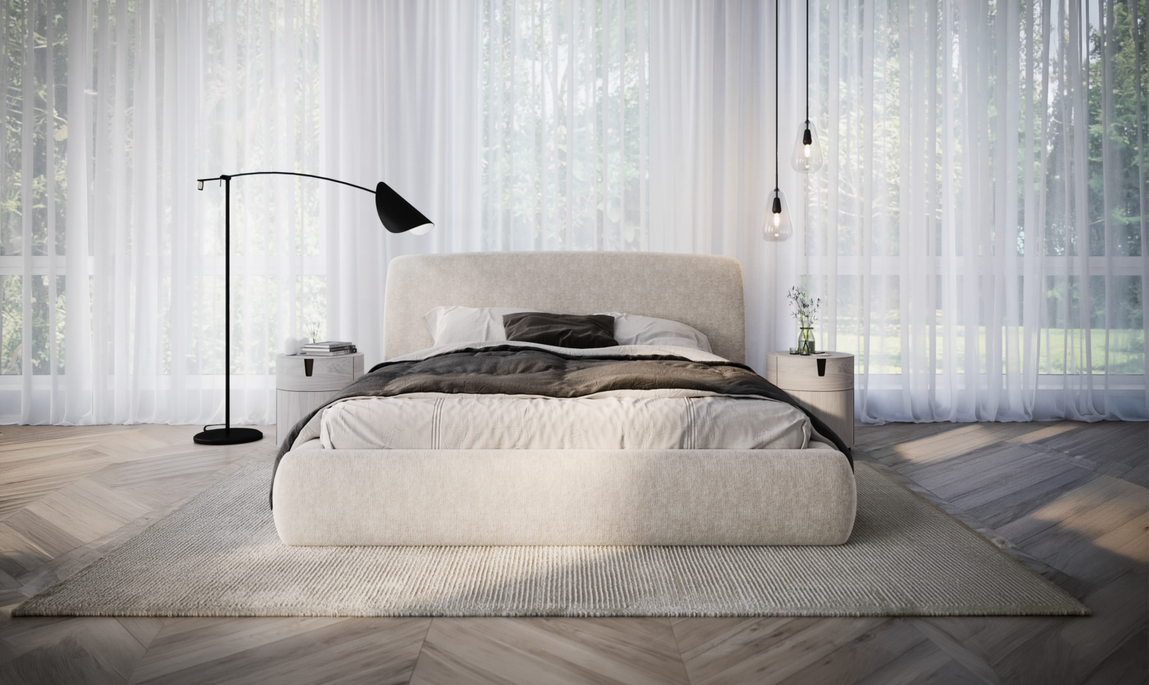 Miegamojo lova DIUN 4 Miegamojo lova DIUN, Lima Design, Minkštieji baldai, comforteo, Miegamojo lova