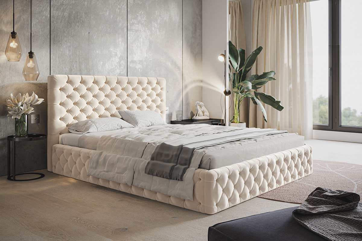 Miegamojo lova Glint SLIM 1 Miegamojo lova Glint SLIM, Lima Design, liminte, Individualiai gaminamas baldas, Miegamojo lova