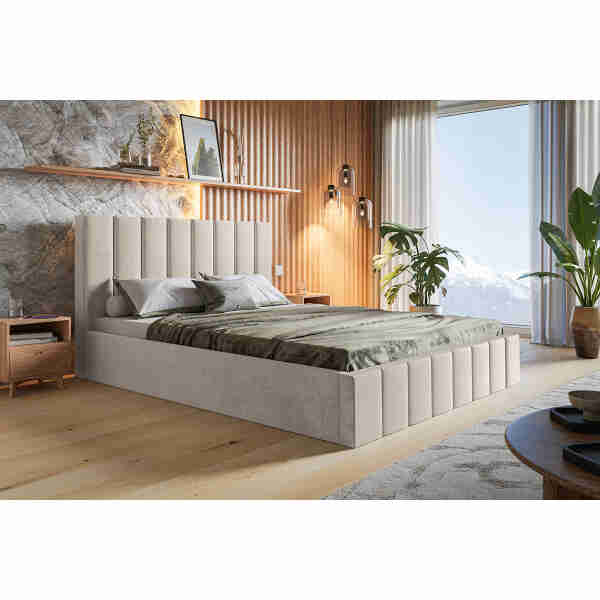 Miegamojo lova NIKA SLIM, Lima Design, liminte, Individualiai gaminamas baldas, Miegamojo lova