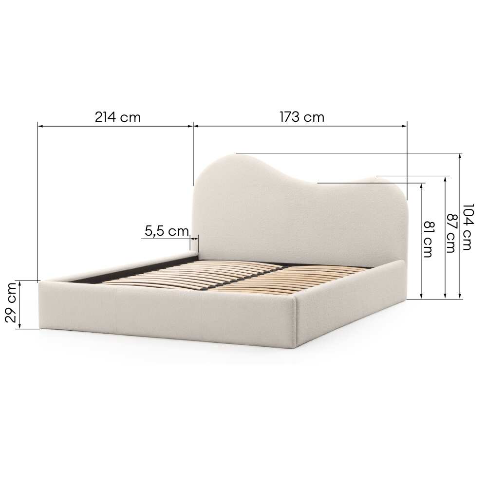 Miegamojo lova Monni 160x200, Lima Design, limts, Individualiai gaminamas baldas, miegamojo lova