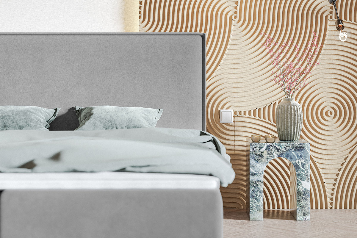Miegamojo lova Aura konti 3 Miegamojo lova Aura konti, Lima Design, liminte, Individualiai gaminamas baldas, Miegamojo lova