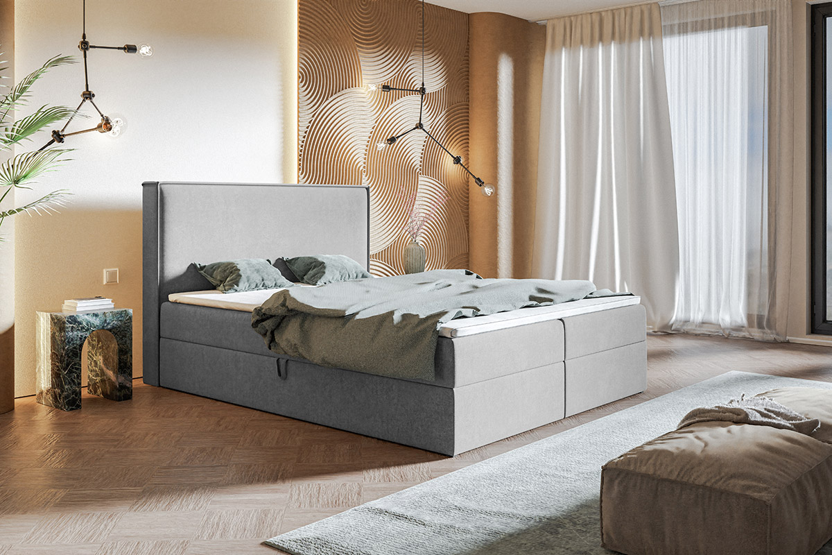 Miegamojo lova Aura konti 1 Miegamojo lova Aura konti, Lima Design, liminte, Individualiai gaminamas baldas, Miegamojo lova