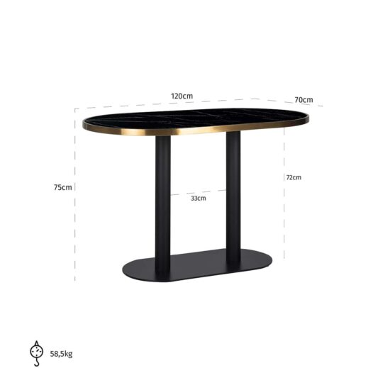 Valgomojo stalas Zenza oval, Lima Design, Richmond interiors, Richmond interiors,