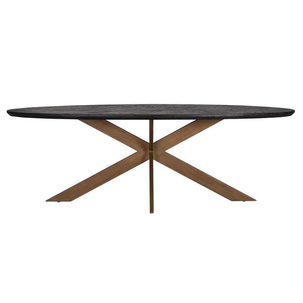 Valgomojo stalas Blackbone brass oval 230, Lima Design, Richmond interiors, Richmond interiors,
