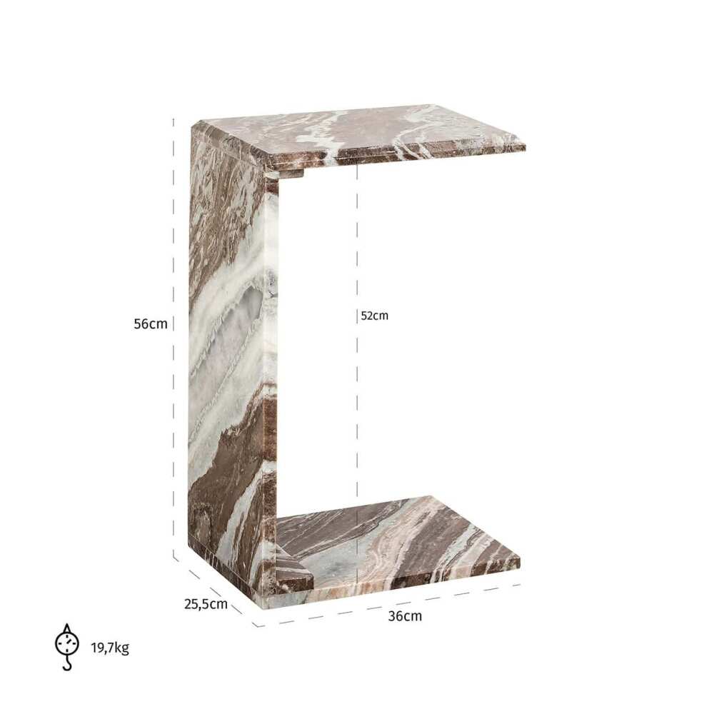 Kavos staliukas Tovek rudas, Lima Design, Svetainės baldai, Richmond interiors,