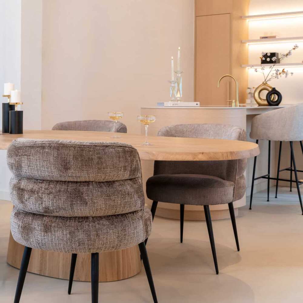 Valgomojo stalas Fictus Travertine faux (Beige), Lima Design, Richmond interiors, Richmond interiors,