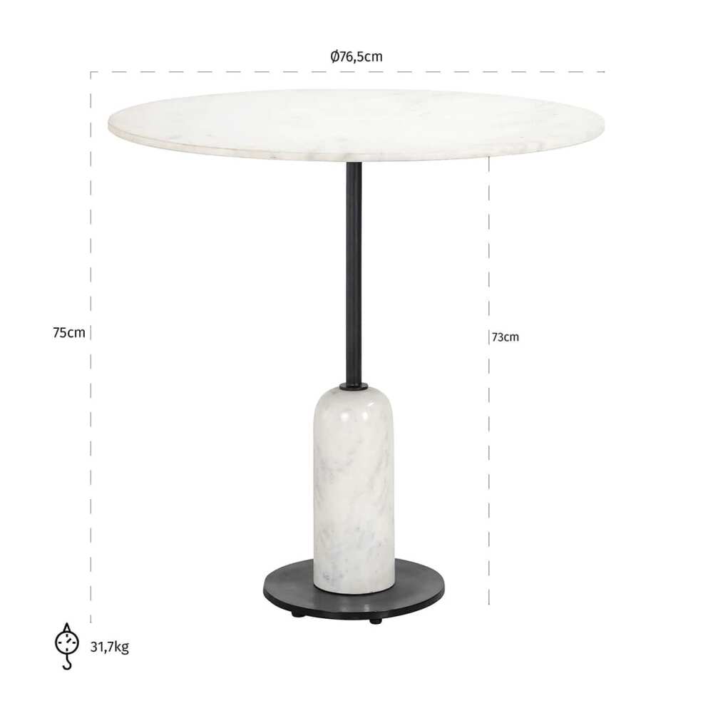 Bistro table Jagger 76,5 Ø, Lima Design, Richmond interiors, Richmond interiors,