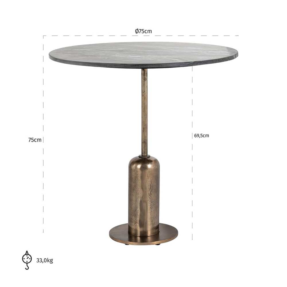 Bistro table Logan 75Ø, Lima Design, Richmond interiors, Richmond interiors,