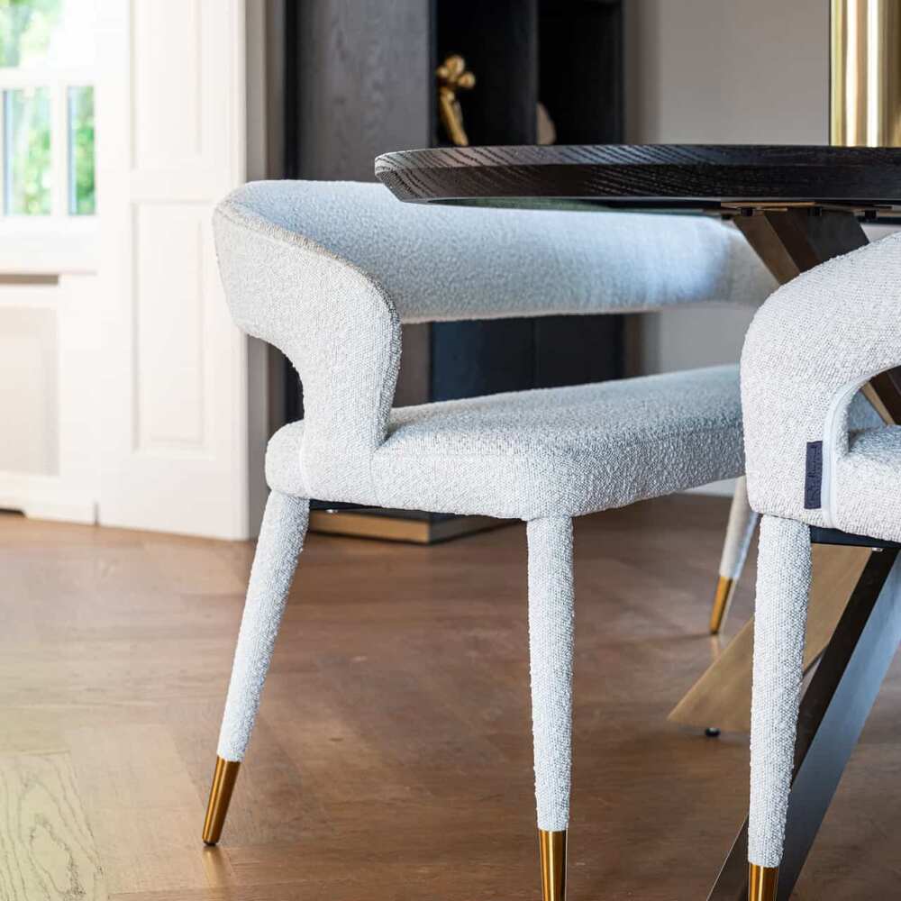 Valgomojo stalas Blackbone brass oval 230, Lima Design, Richmond interiors, Richmond interiors,
