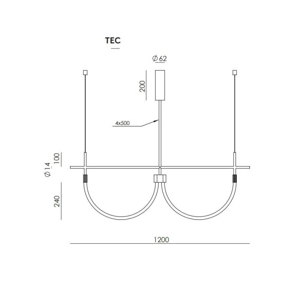 Pakabinamas šviestuvas CRAM S C1329/2, Lima Design, Šviestuvai, AROMAS DEL CAMPO, Pakabinamas šviestuvas