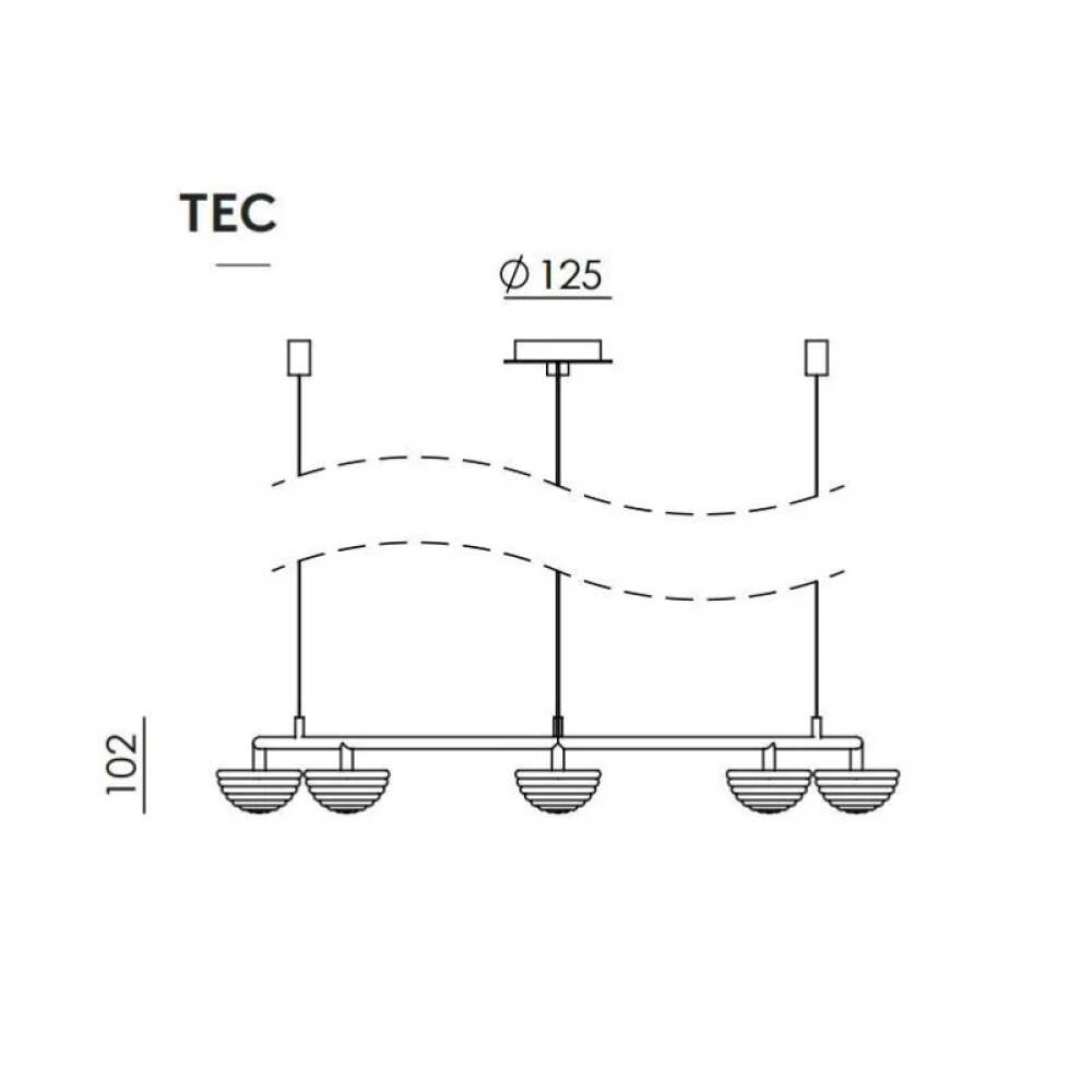 Pakabinamas šviestuvas HADO S C1331/8/ORO, Lima Design, Šviestuvai, AROMAS DEL CAMPO, Pakabinamas šviestuvas
