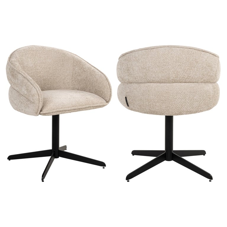Pasukama valgomojo kėdė Angelina 6 Pasukama valgomojo kėdė Olivia biscotti (Kopija), Lima Design, Prekiniai ženklai, Richmond interiors,