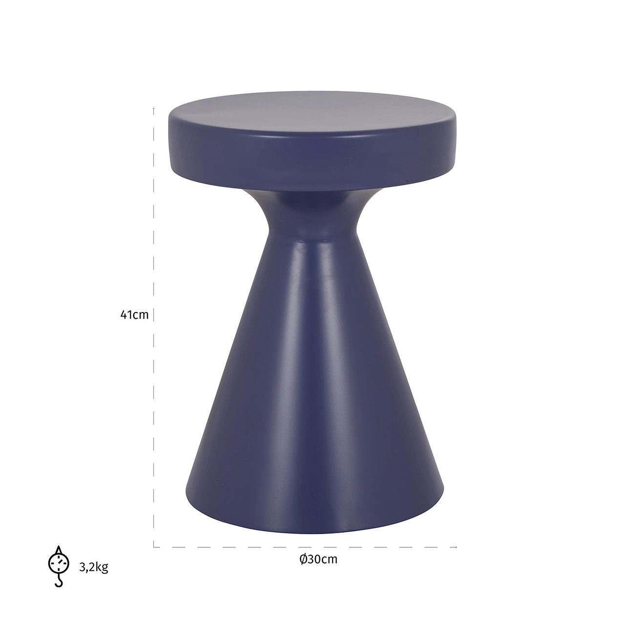 Šoninis staliukas Kimble purple small 30Ø 2 Šoninis staliukas Kimble purple small 30Ø - Image 2