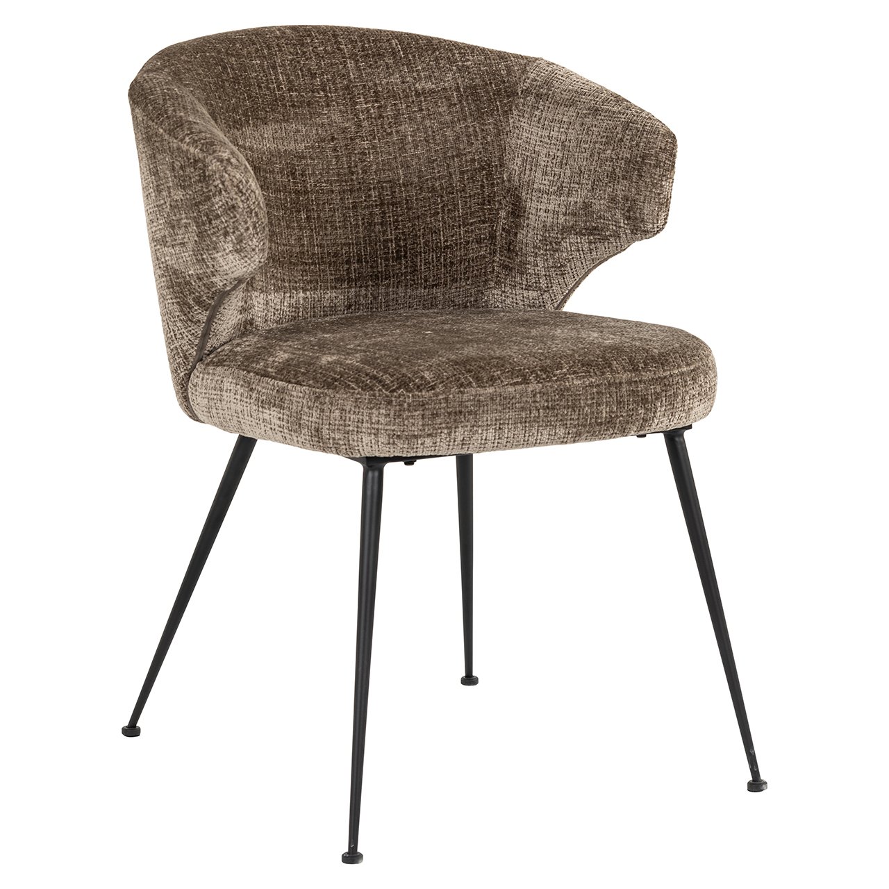 Valgomojo kėdė Xandra stone chenille fire retardant 1 Valgomojo kėdė Xandra stone chenille fire retardant