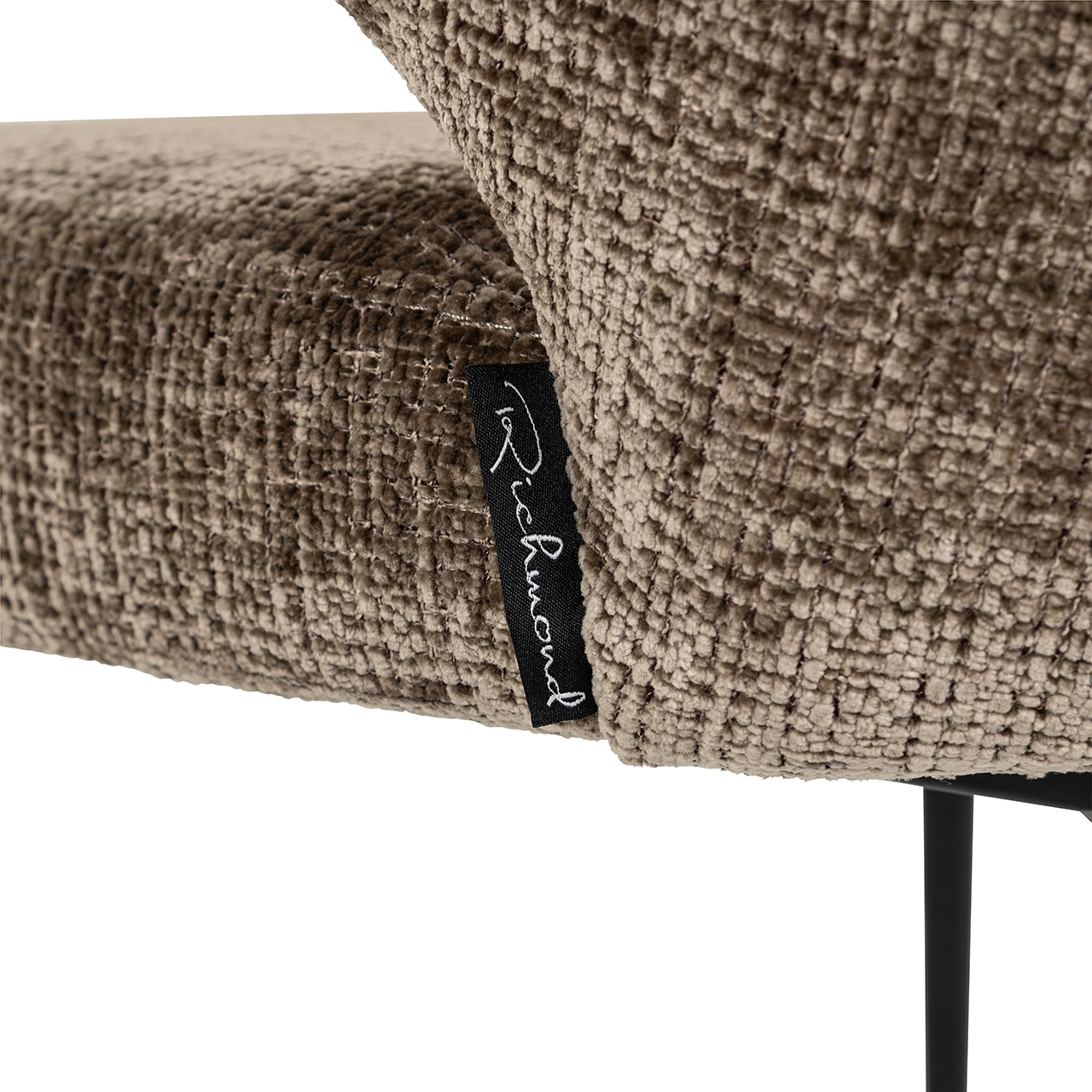 Valgomojo kėdė Xandra stone chenille fire retardant 6 Valgomojo kėdė Xandra stone chenille fire retardant - Image 6
