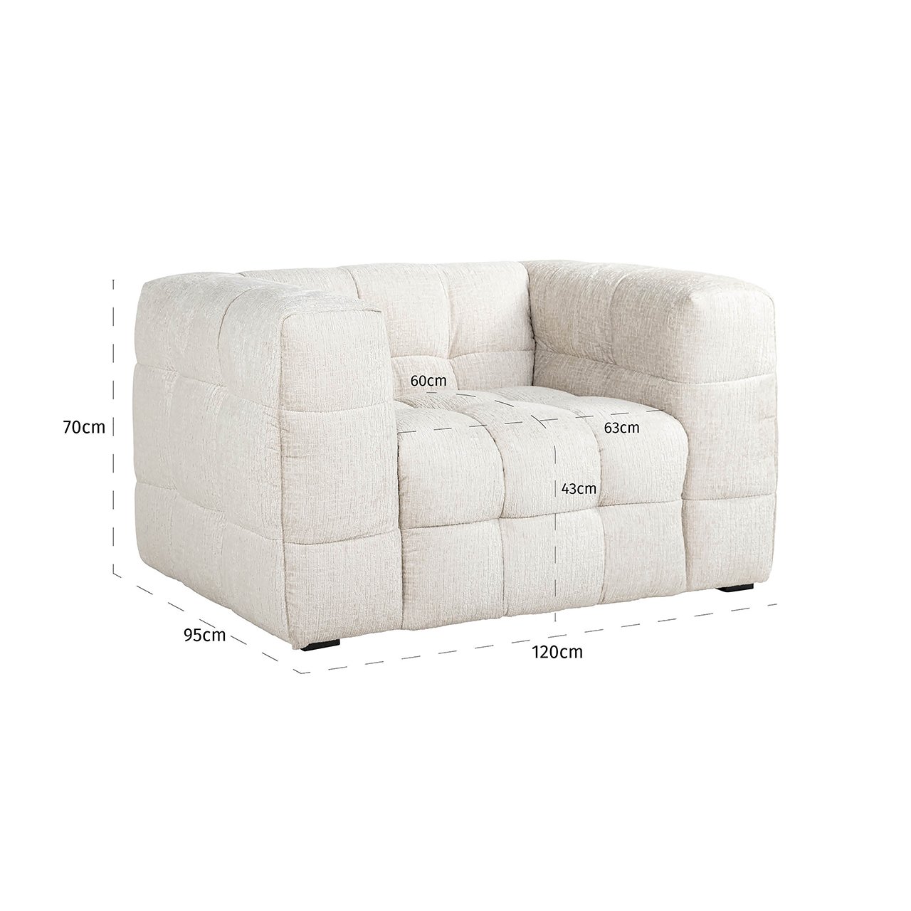 Fotelis Merrol cream fusion fire retardant 5 Fotelis Merrol cream fusion fire retardant - Image 5
