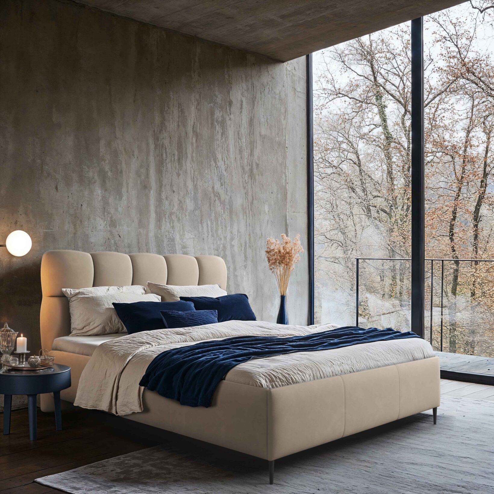 Miegamojo lova Novu 3 Miegamojo lova ELLIE (Kopija), Lima Design, Minkštieji baldai, comforteo, Miegamojo lova