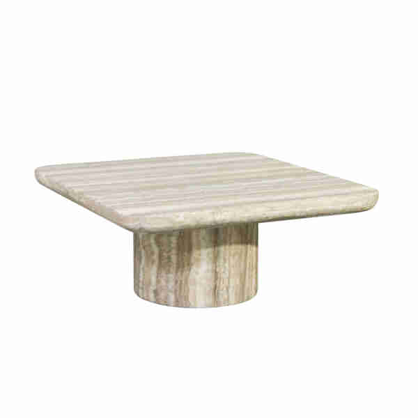 Kavos staliukas Denizly grey faux travertine, Lima Design, Svetainės baldai, Richmond interiors,