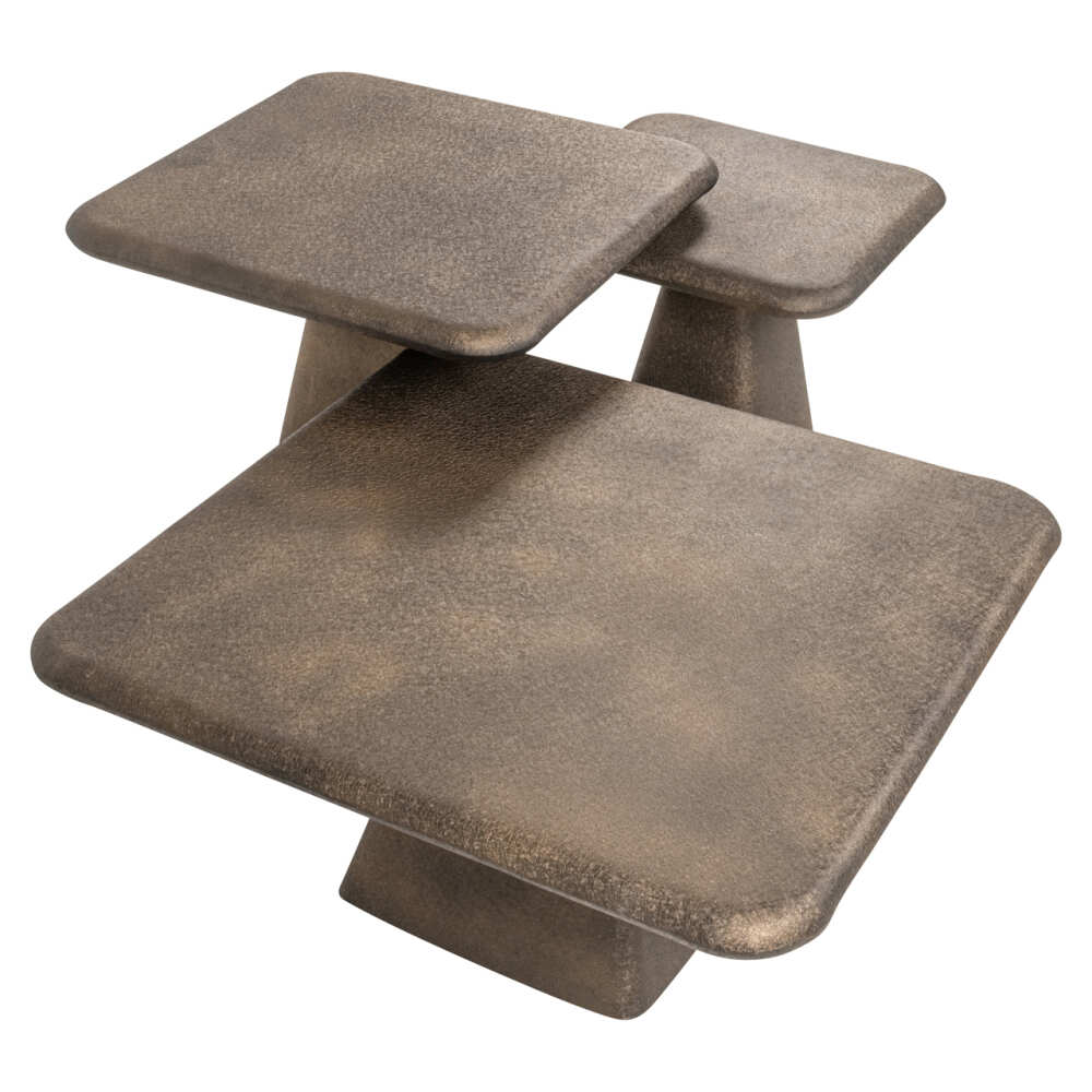 Kavos staliukas Denizly grey faux travertine (Kopija), Lima Design, Svetainės baldai, Richmond interiors,