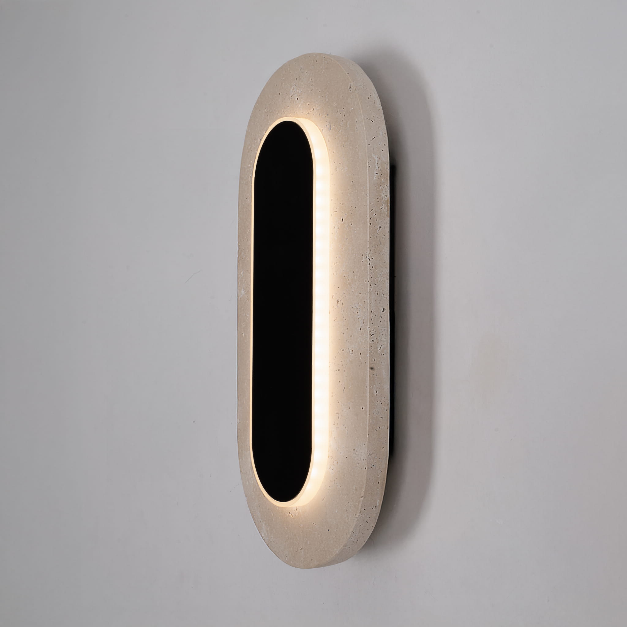 Sieninis šviestuvas W0393 Travertino Oval 2 Sieninis šviestuvas W0395 Travertino 14W (Kopija), Lima Design, Šviestuvai, Greitas pristatymas, Pakabinamas šviestuvas