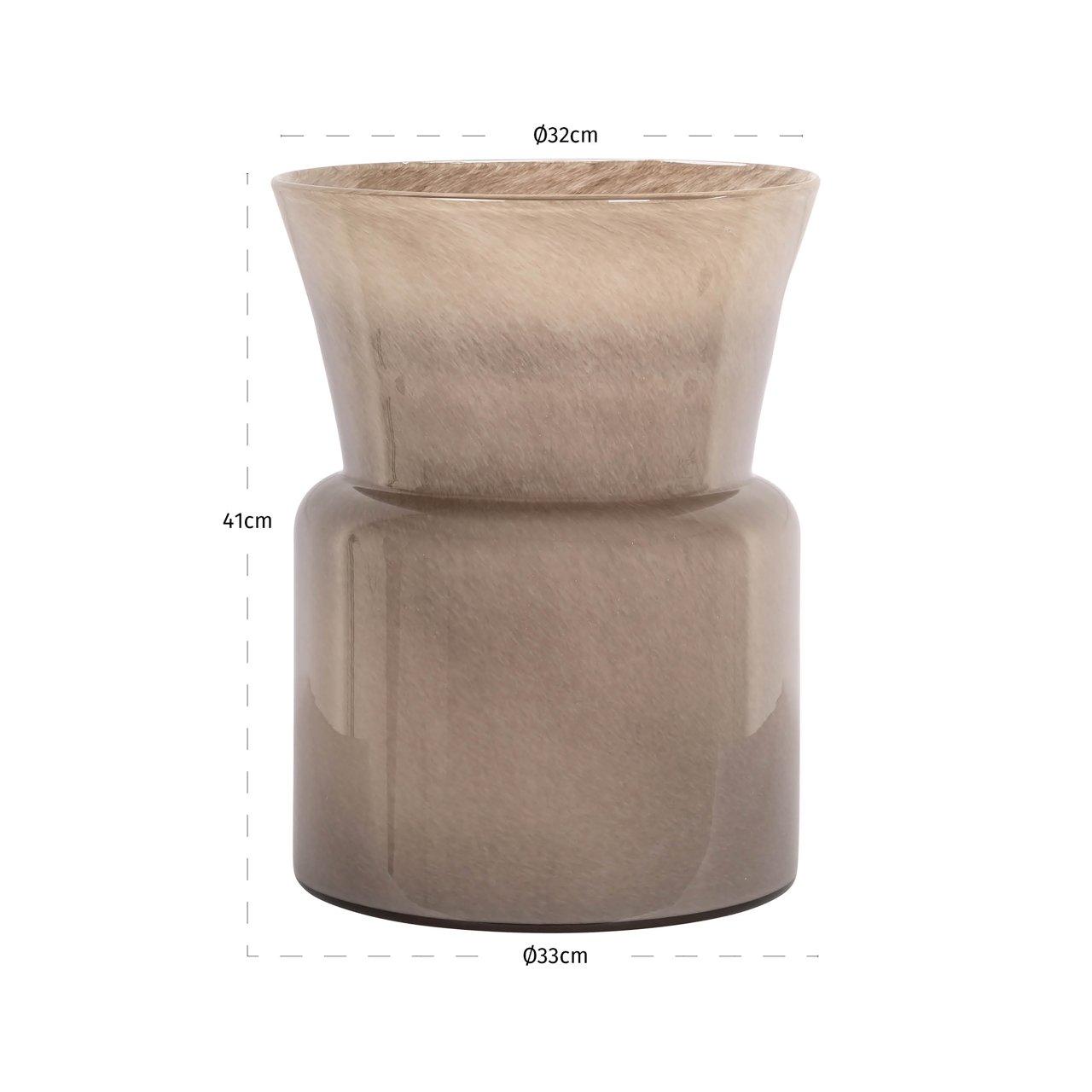 Vaza Milo pilkšvai ruda 2 Vaza Milo pilkšvai ruda - Image 2