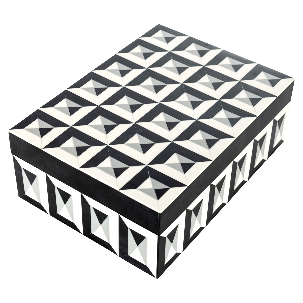 Dėžutė Licia juoda/balta didelė 4 Dėžutė Licia juoda/balta didelė - Image 4