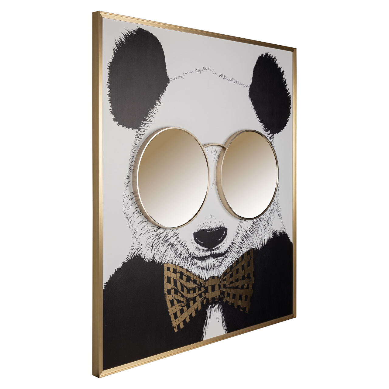 Sienų dekoracija Panda juoda/auksinė 2 Sienų dekoracija Panda juoda/auksinė - Image 2