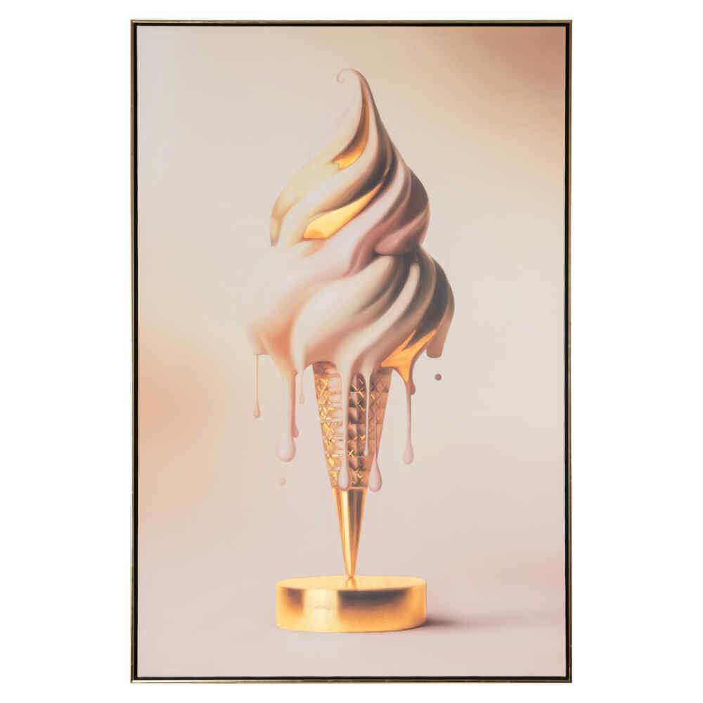 Sienų dekoracija Icecream auksinė