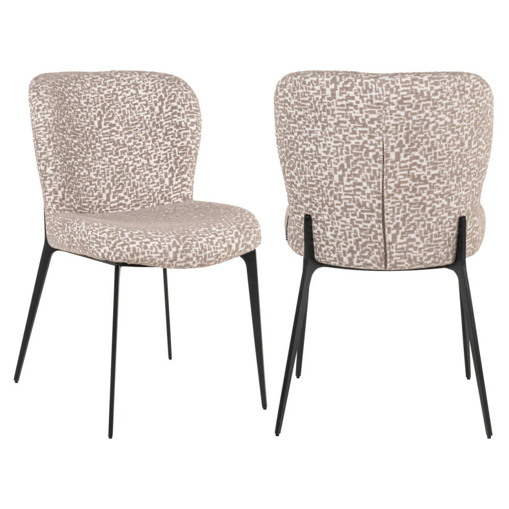 Valgomojo kėdė Sergio natural geo, Lima Design, Negrąžinami baldai, Richmond interiors,