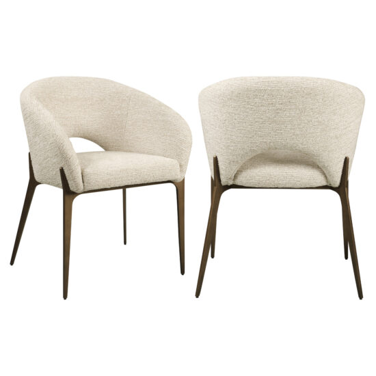Valgomojo kėdė Kenzi natural linear fire retardant