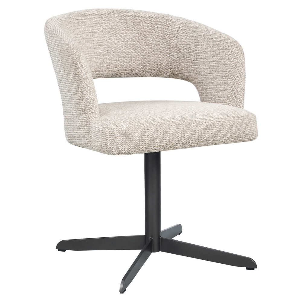 Valgomojo kėdė Blanca Natural Fancy Fire Retardant su porankiais Richmond Interiors