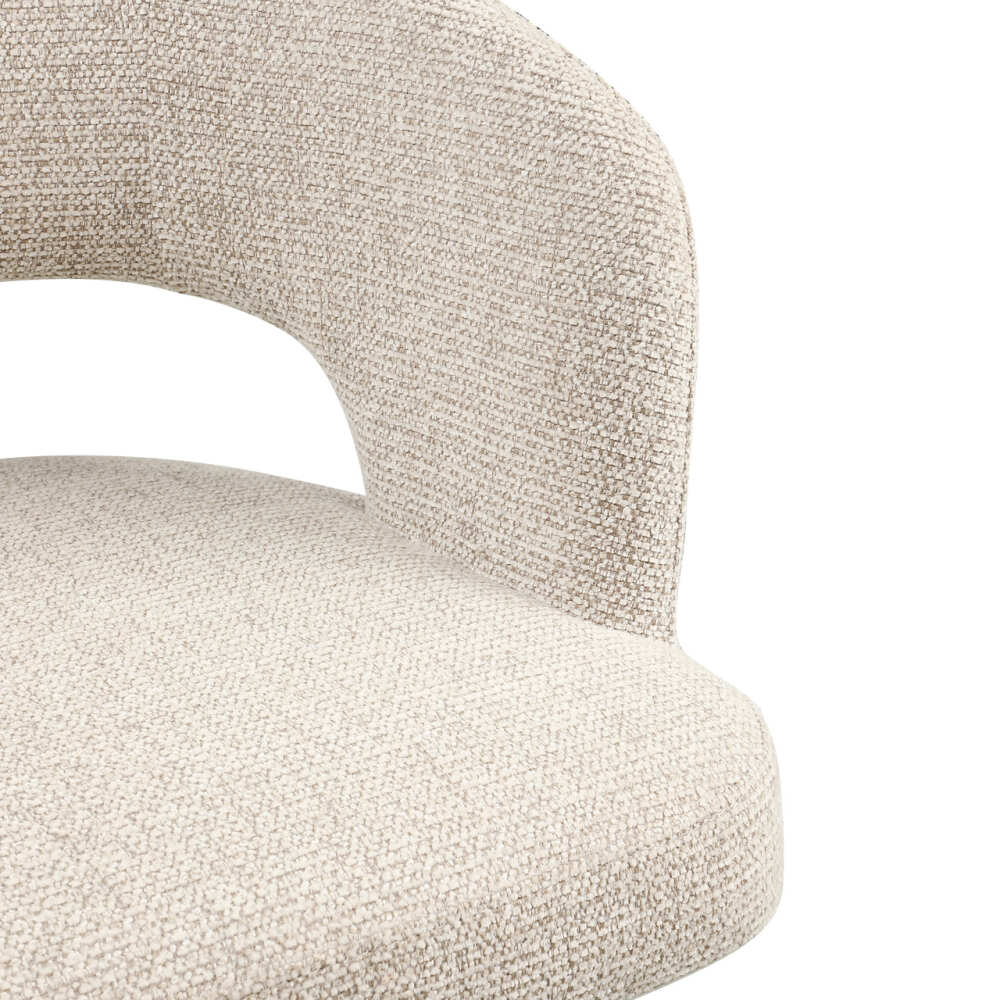 Valgomojo kėdė Blanca Natural Fancy Fire Retardant su porankiais Richmond Interiors