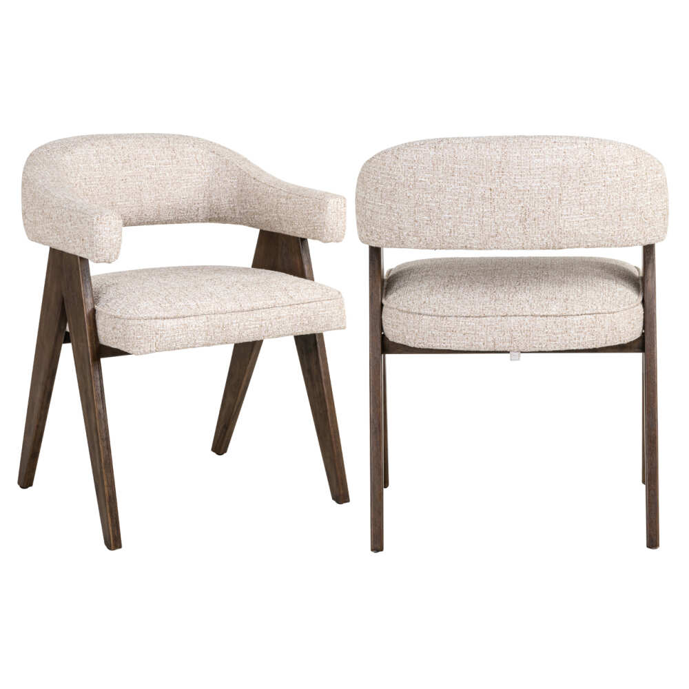 valgomojo kėdė Mori cream tweed su porankiais Richmond Interiors