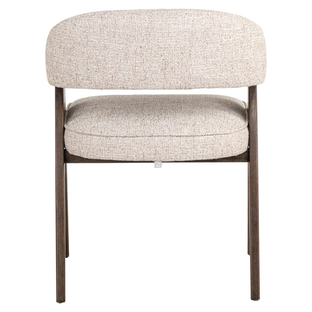 valgomojo kėdė Mori cream tweed vaizdas iš galo