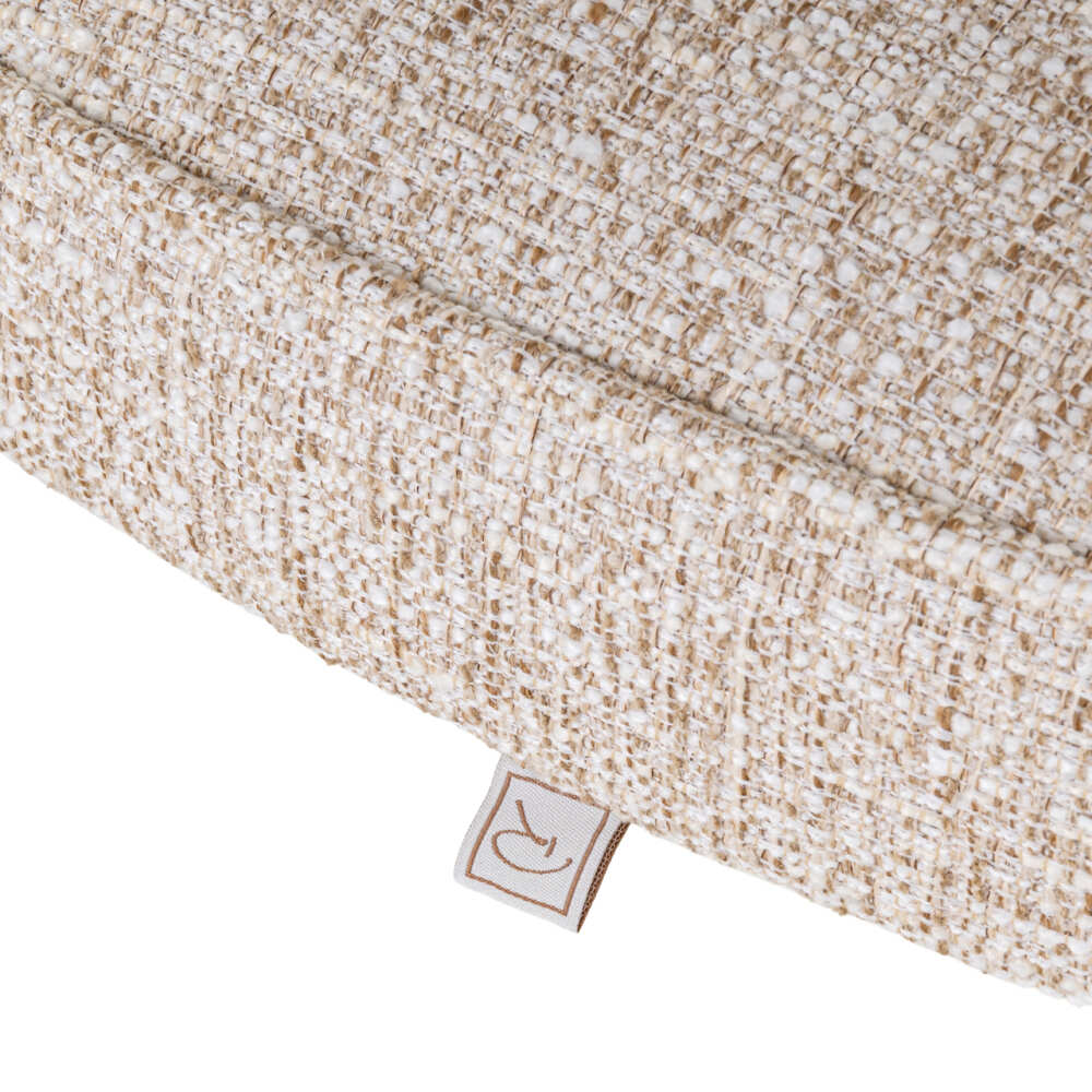 cream tweed audinio tekstūra valgomojo kėdė Mori