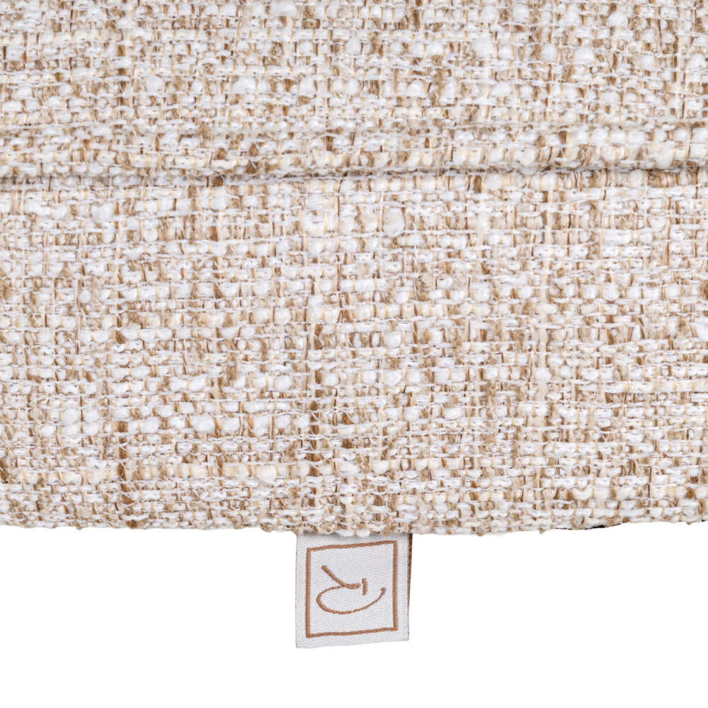 cream tweed audinio tekstūra valgomojo kėdė Mori