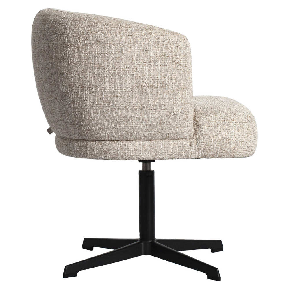 Sukama valgomojo kėdė Dinan Cream Tweed Fire Retardant su porankiais Richmond Interiors